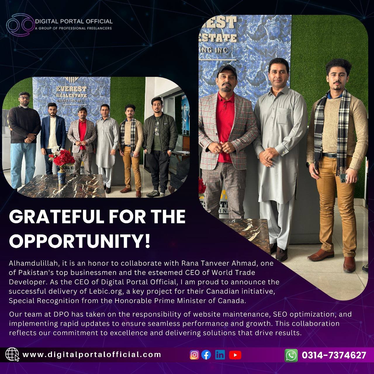 HM Zain Khan with Rana Tanveer Ahmad