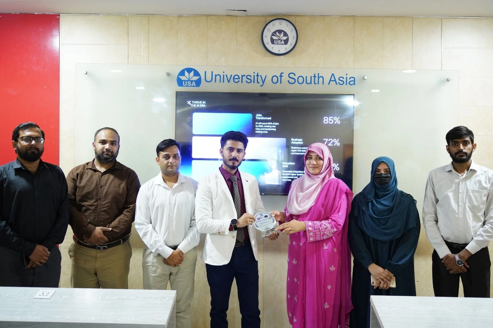 HM Zain Khan at University of South Asia