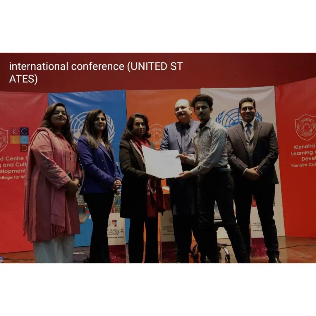 HM Zain Khan Awarded at Kinnaird College