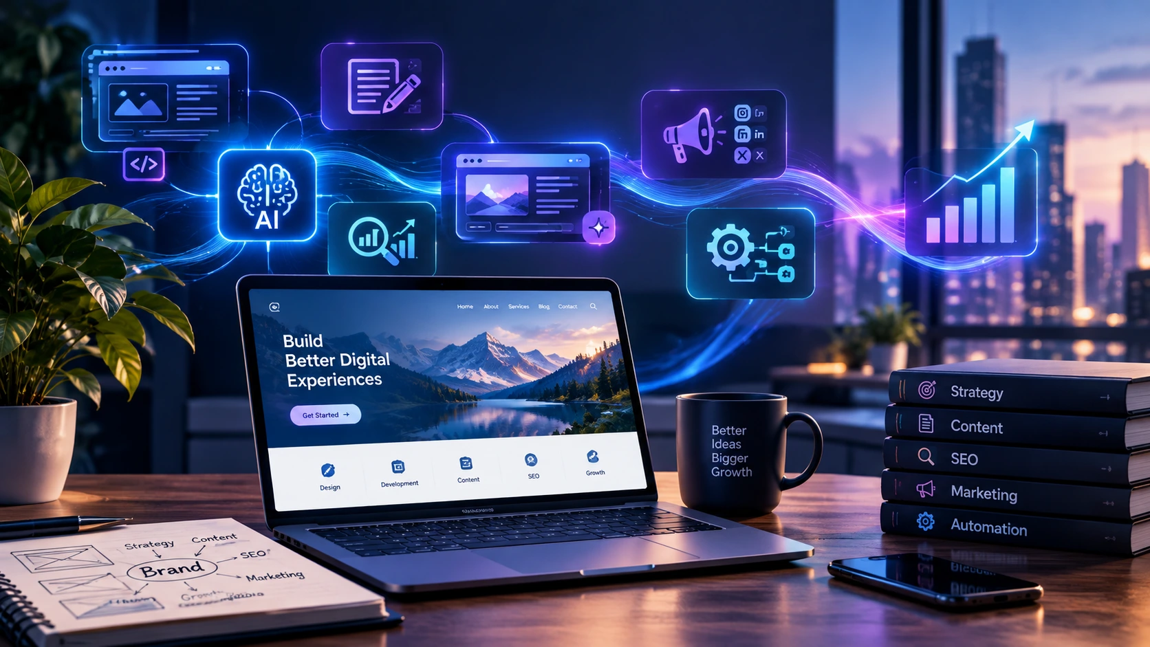 AI website and brand building